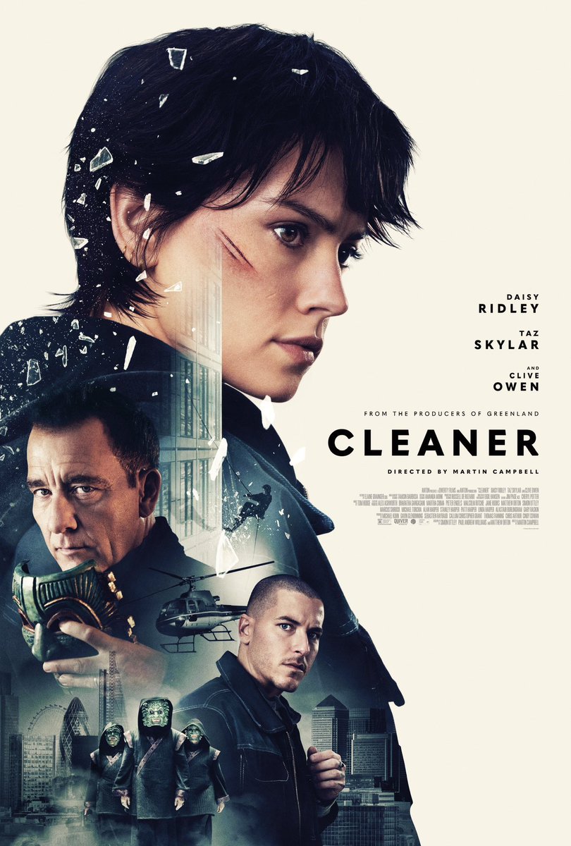SFanguin's tweet image. #FilmDuJour @canalplus #Cleaner de #MartinCampbell avec #DaisyRidley #CliveOwen #TazSkylar