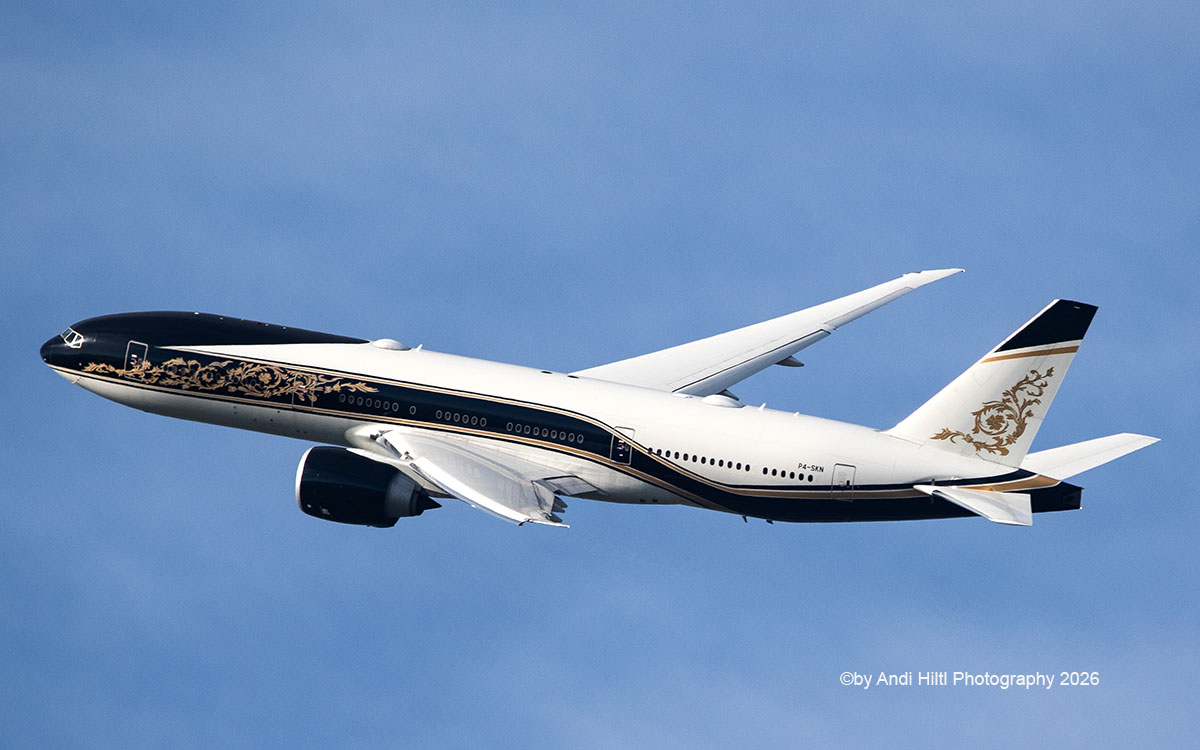 DC10lover's tweet image. Government of Equatorial Guinea Boeing B777-2FBLR P4-SKN / ZRH 25/27. April 2026
More pictures of this beauty
@BoeingAirplanes  @zrh_airport  #avgeeks #aviation #aviationlovers #aviationdaily @AviationMags 
#aviationphotography #jetphotos #zrh #aviationnews #aircraft #planes