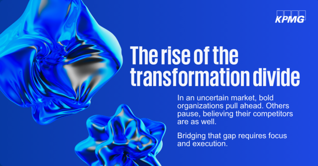 mppolo9's tweet photo. Waiting for perfect clarity can be costly, especially in times of constant change. This @KPMG piece for @FastCompany piece explains why disciplined momentum matters most when conditions are unclear. https://t.co/HoXNPJeIE0 https://t.co/wZBMGCgIEu