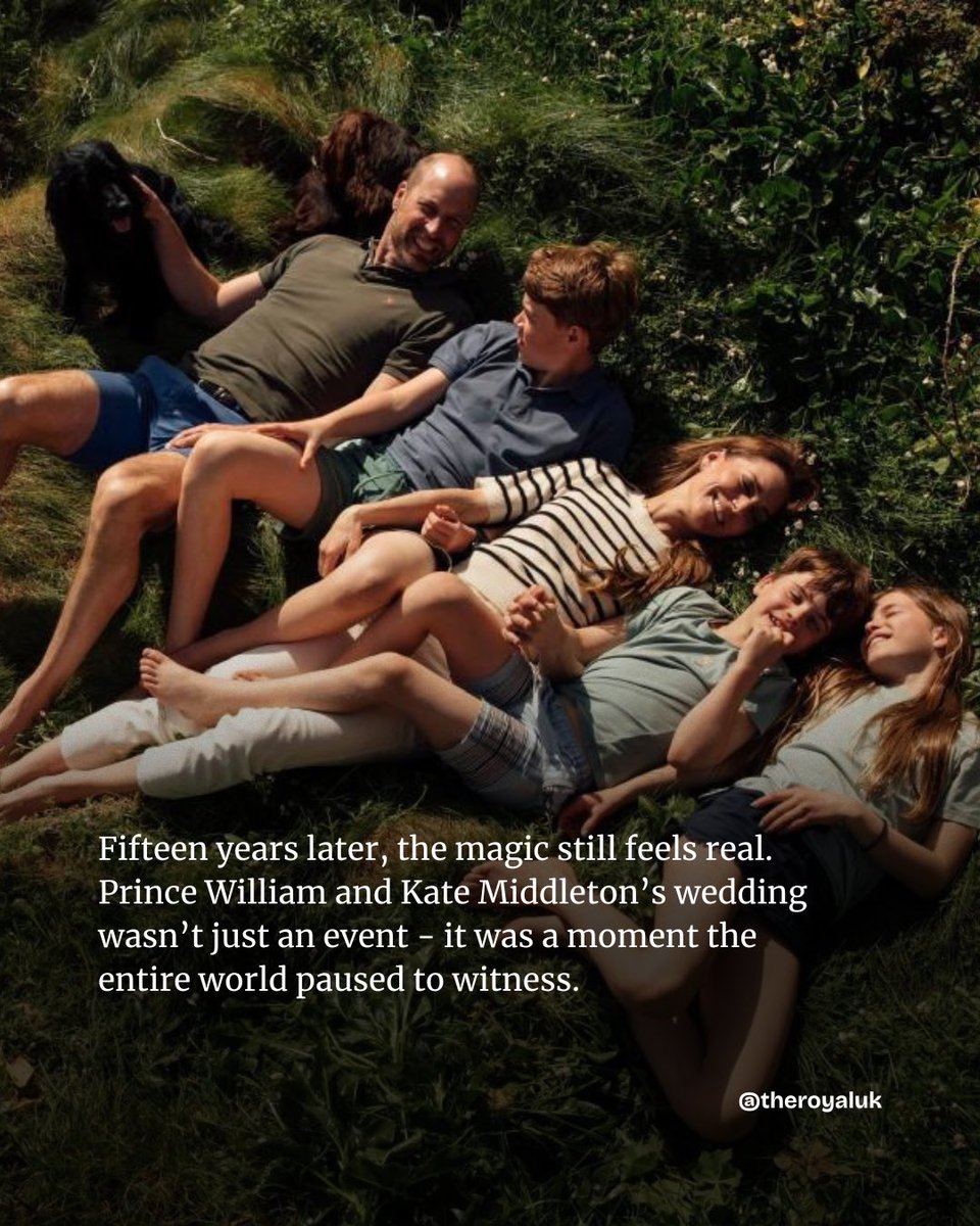 TheRoyalUK1's tweet image. 15 years later, Prince William and Kate Middleton’s royal wedding remains unforgettable. 
From Westminster Abbey to the iconic balcony kiss, it was a moment that captivated the world. 
👑
#RoyalWedding #PrinceWilliam #KateMiddleton #RoyalFamily #Anniversary