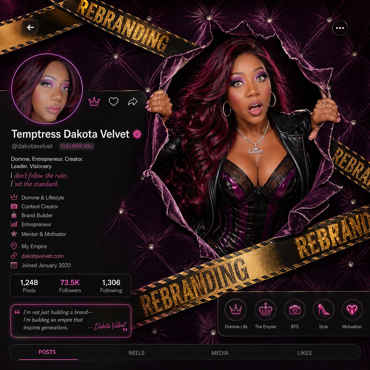 Temptress Dakota Velvet 👑💋 tweet media