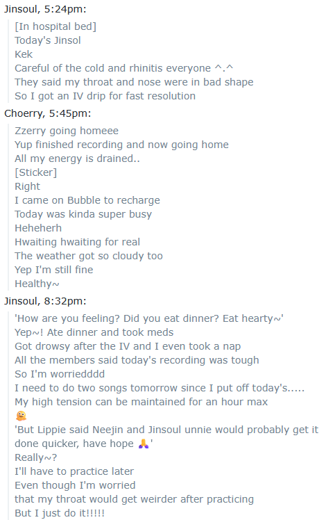 litell_johnn's tweet photo. Chat highlights: ARTMS have a tough day of recording while Jinsoul recovers (260429)

Text links:
https://t.co/WH4sGUCOOj https://t.co/reCTkAhzSB
