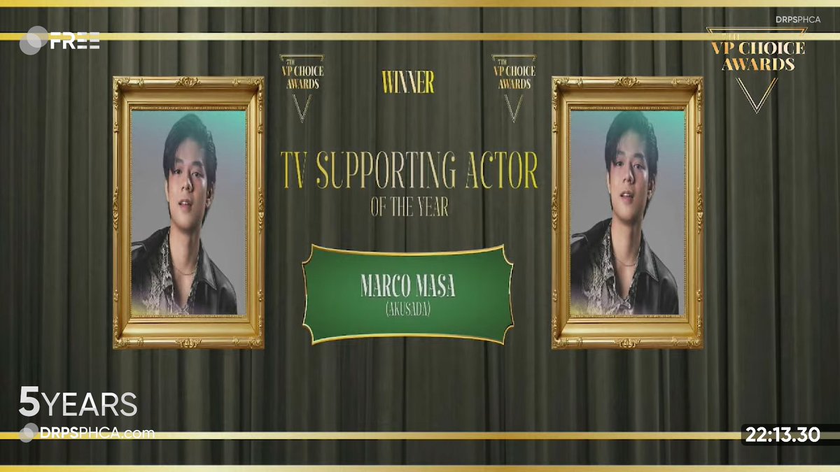 DRPSPHCA's tweet photo. #7thVPChoiceAwards: Marco Masa (Akusada) - TV Supporting Actor of the Year

PHCA-2026H1-6300 https://t.co/K3IyllrDHY
