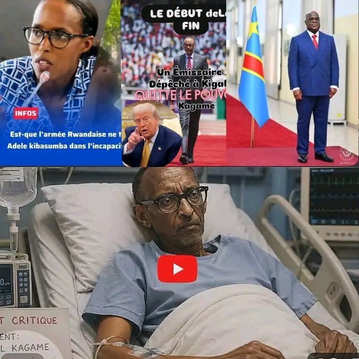 ‼️🔴‼️👺🇨🇩#KIMBANGU VIENT DE TOUCHER KAGAME ENTRE LA VIE ET LA MORT DIAGNOSTIQUER CANCER DU CERVEAU 🧠 FASE2🇨🇩👺

👺Ce 28/04/26 Le Président Rwandais a fait une Crise(tombé ),puis évacué d'urgence en Afrique du Sud 🇿🇦 a un Hôpital #Militaire .
Endroit tenue secret ,pour son