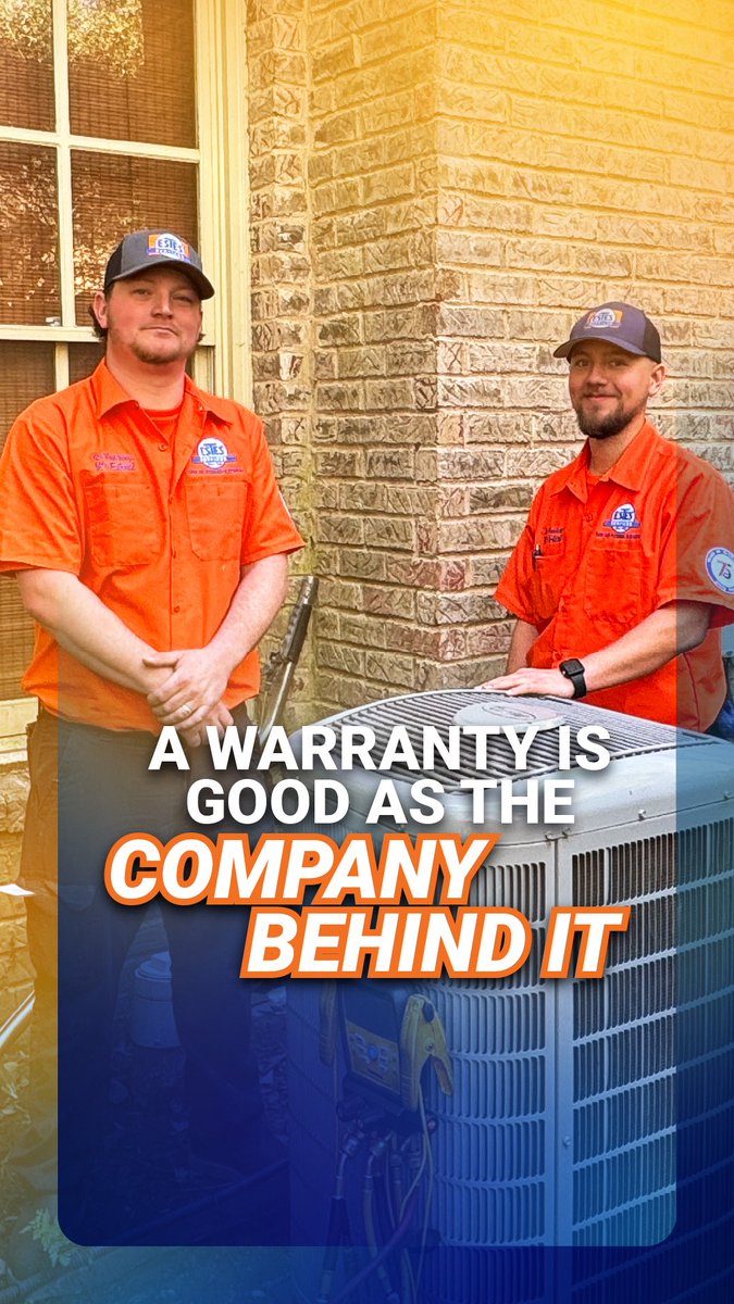 EstesServices's tweet photo. A warranty is only as good as the company behind it.

At Estes, we do not just install and walk away. We stand behind our work with strong warranty options and a team that is here when you need us.

That is real peace of mind!

It’s that easy. It’s Estes. https://t.co/n0c8cV0aq7