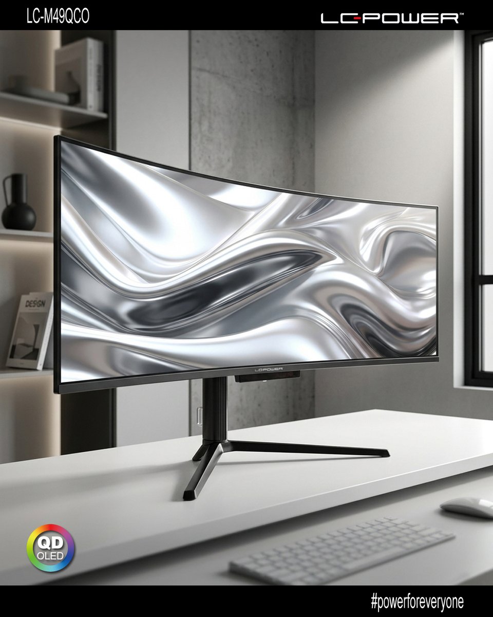 lcpower_germany's tweet photo. Unser 49"-QD-OLED-Monitor LC-M49QCO - Entwickelt für höchste Ansprüche!
Alle Details zum Monitor findet ihr hier:
➡ https://t.co/QjkC6okNgz
#lcpower #powerforeveryone #gaming #gamingmonitor #oled #qdoled #monitor #homeoffice https://t.co/9BP5c5EJul