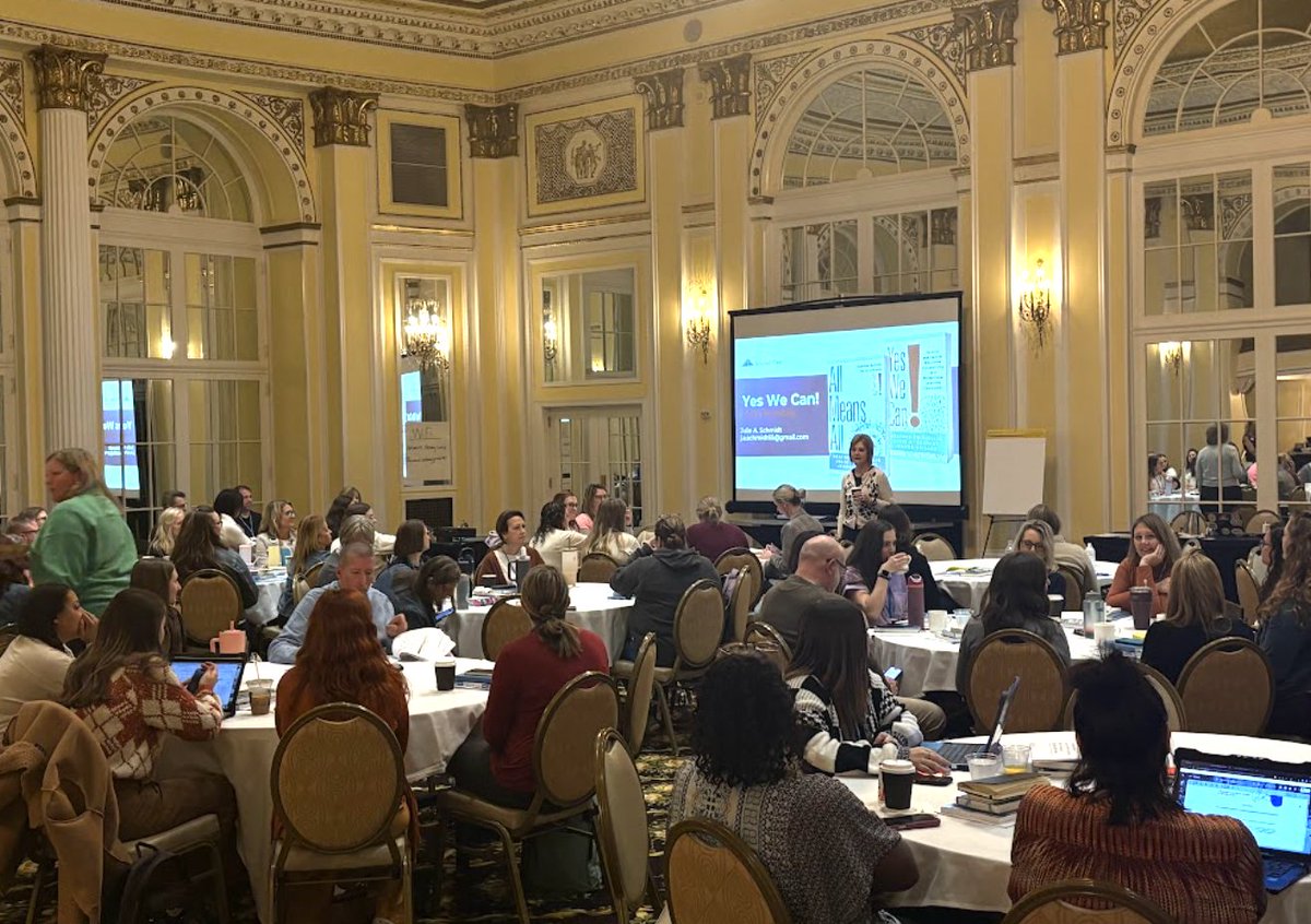 SolutionTree's tweet image. 84 educators. 5 states.

Day 1 of Yes We Can! is underway in Grand Rapids—focused on improving special education outcomes.

#SpecialEducation #EdLeaders #StudentSuccess