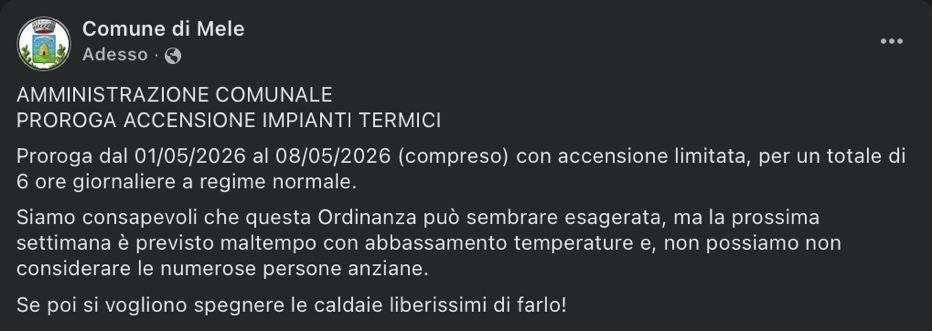Comune di Mele tweet media