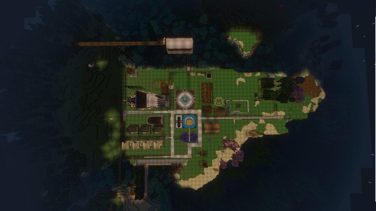 HARUGAMEs8686's tweet photo. マイクラハル鯖 噴水を作っていただきました！街の中心が出来て、気分上がってます！✨
参加者さんも増やしたいけど、トラブルが心配で慎重派になっちゃってます。 https://t.co/NupvKuuYzS