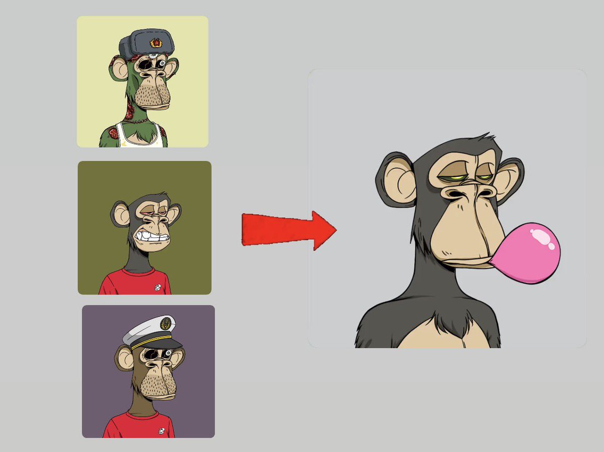 I first thought that <a href="/machibigbrother/">Machi Big Brother</a> WETHing 3 bored apes for a total of 28.13 ETH is bearish

But then he immediately used the proceeds of his WETH dumps to snag a bubblegum + zombie eye 4T bored ape for 22.22 ETH

Whale collectors are collecting grails again

We are so back 🦍