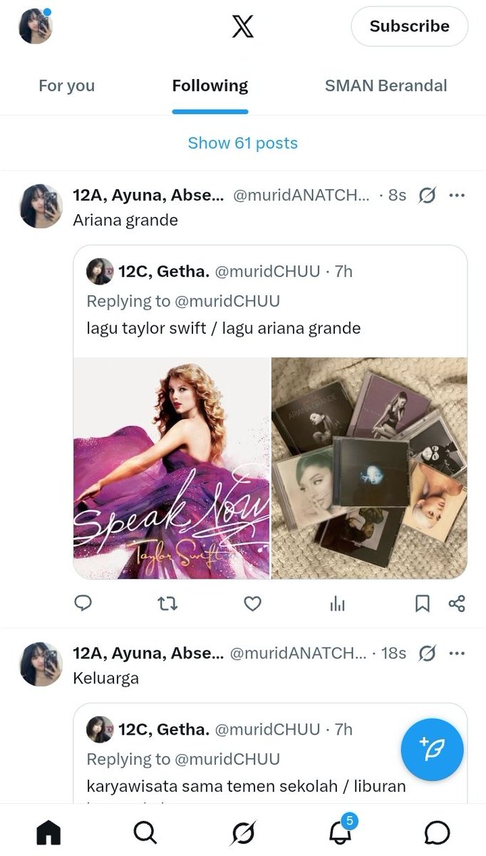 12A, Ayuna, Absen 11 tweet media