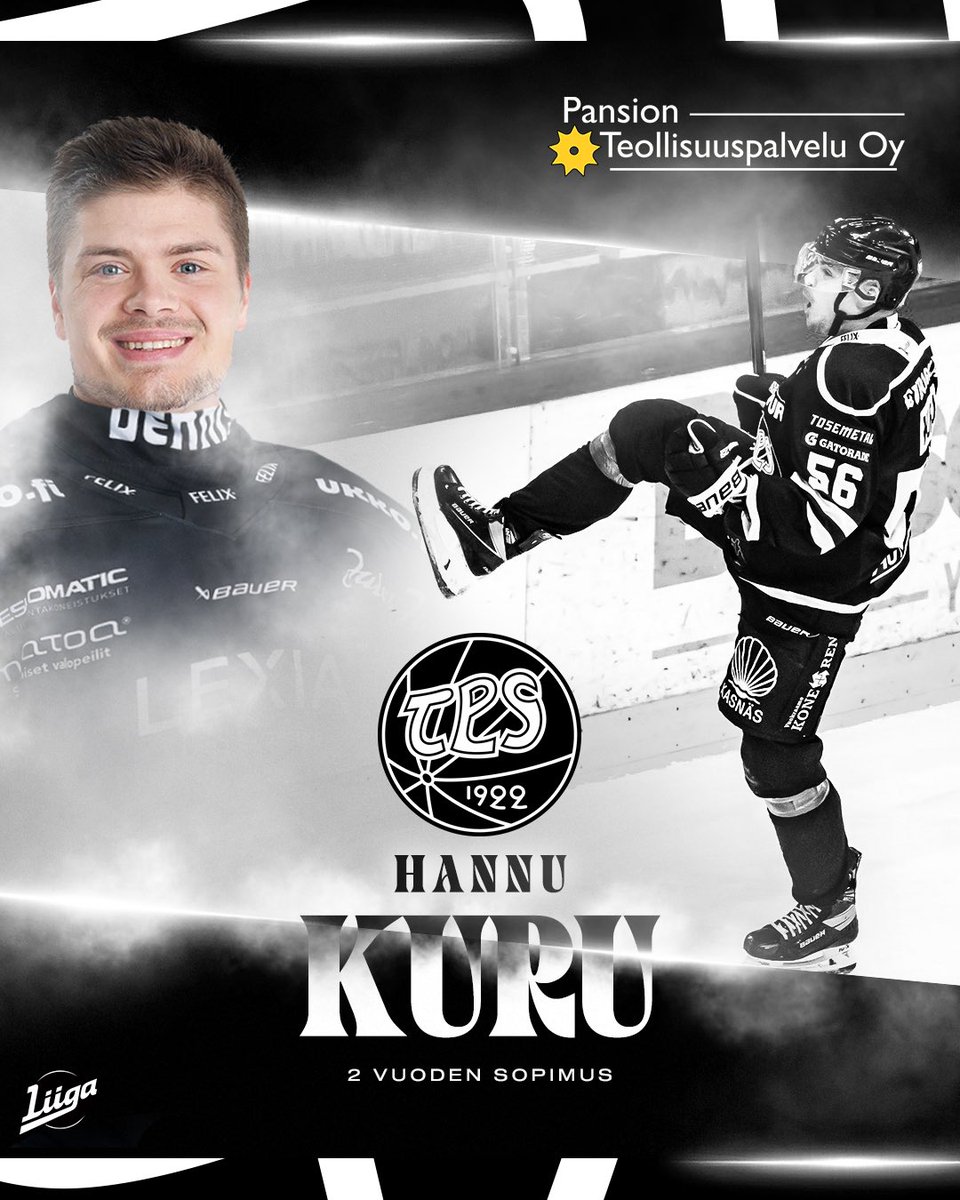 HCTPS's tweet image. Tervetuloa takaisin Hannu 🖤🤍

Hannu Kurun kummiyrityksenä kaudella 26-27 toimii Pansion Teollisuuspalvelu Oy!

#HCTPS #Turku #Liiga