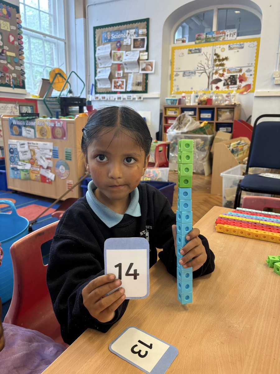 StJosephsSE8's tweet photo. Numbers beyond 10 in EYFS today!
#whiterosemaths https://t.co/ytF7C4eVFu