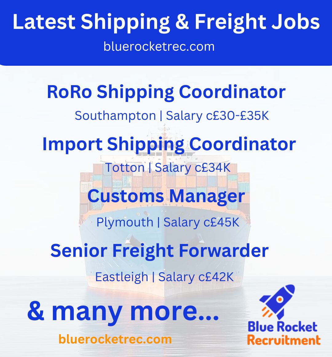 sdwrec's tweet photo. 🚢 New shipping &amp; logistics jobs just landed!

Apply now 👇
https://t.co/wlqp3HOu76 

#LogisticsJobs #FreightJobs #ShippingCareers #ShippingJobs #FreightForwarding https://t.co/eojq7gFTQo