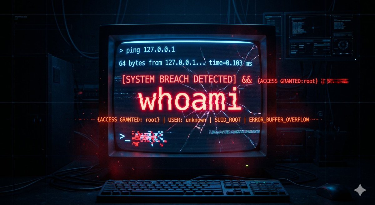 Martinez_D_Dark's tweet photo. Instead of:
ping user_input

You get:
ping 127.0.0.1 &amp;&amp; whoami

Now you’re not a user…
You’re the system.
@tryhackme
#LearnDaily
#InjectionAttack #BugHunting 
#CyberBeastX https://t.co/ygDuqvqjU0