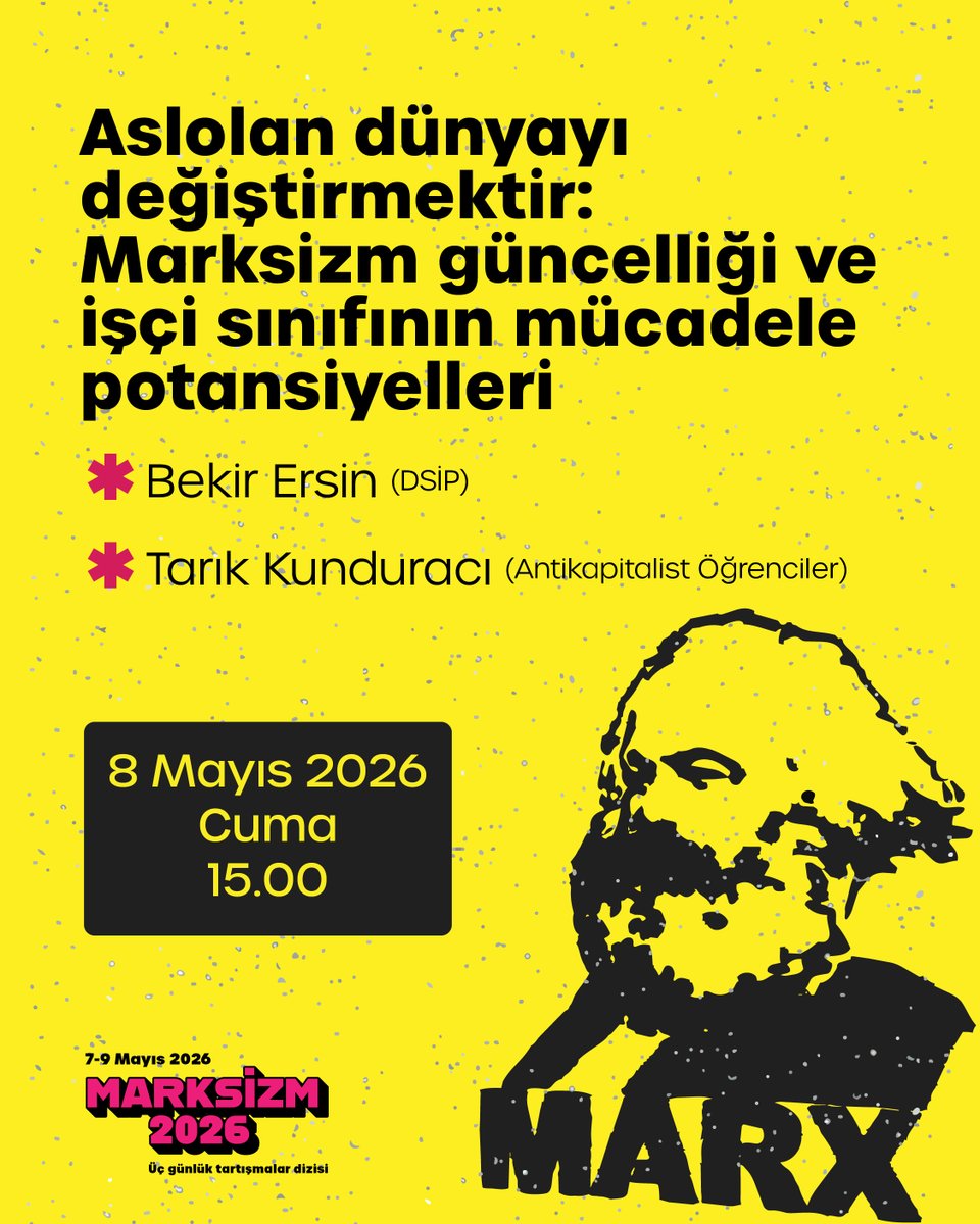 marksizmgunleri's tweet photo. ✊ MARKSİZM 2026

Savaşa, iklim krizine ve aşırı sağa karşı küresel direnişi inşa edelim! https://t.co/vP7DEfmA6c