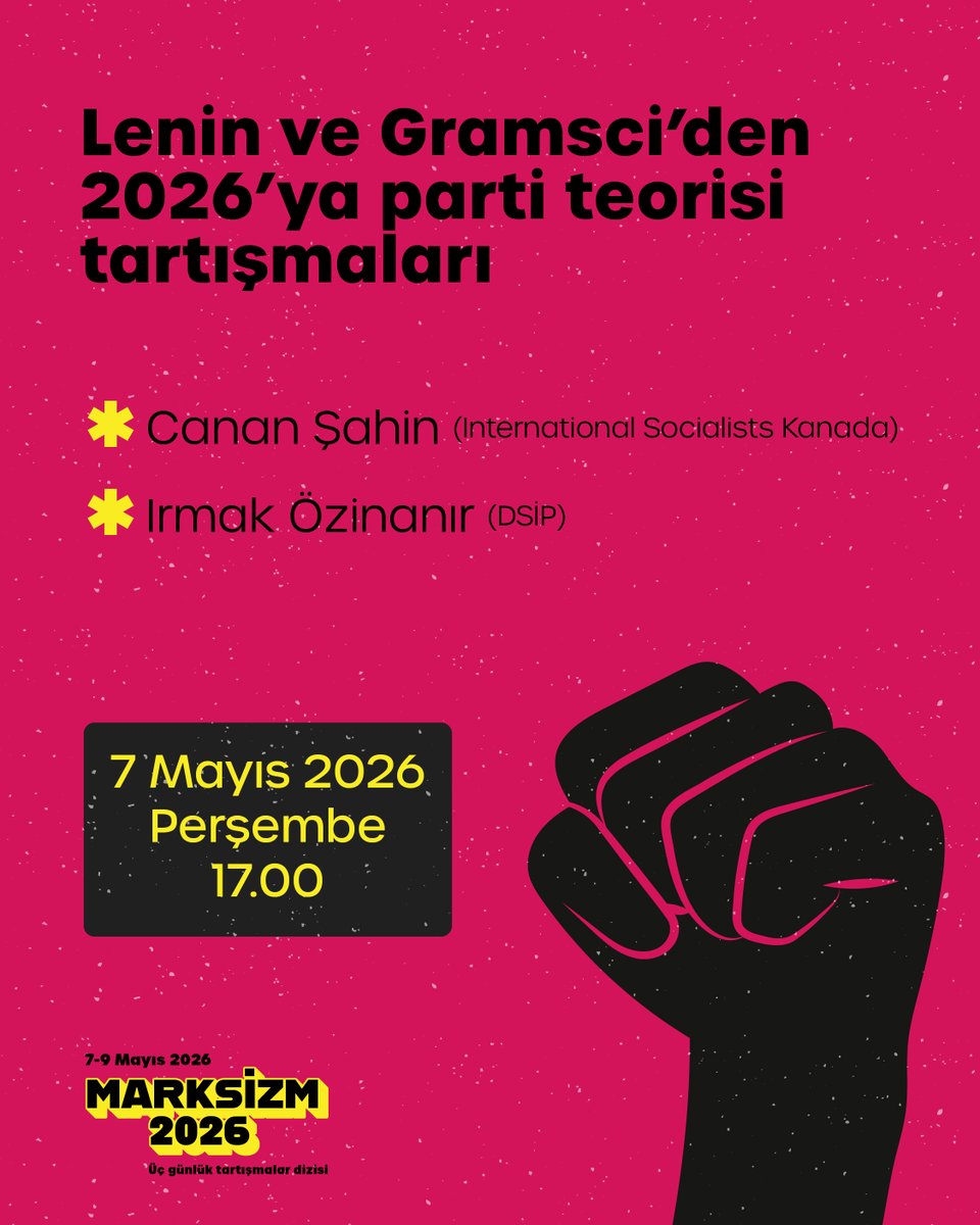 marksizmgunleri's tweet photo. ✊ MARKSİZM 2026

Savaşa, iklim krizine ve aşırı sağa karşı küresel direnişi inşa edelim! https://t.co/vP7DEfmA6c