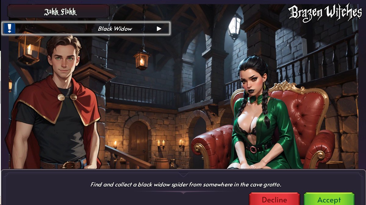 GrimmAlbus91572's tweet image. Patreon Build 0.2.1 is available to all backers, 0.2.0 to everyone!  Come check out the most detailed and animated scene ever with Ophelia the background Slytherin!
patreon.com/BrazenWitches
#hogwarts #harrypotter #brazenwitches #slytherin