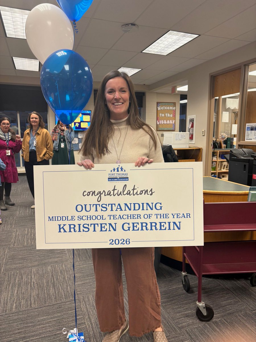 FTEF's tweet photo. 🎉 Congratulations to FTIS Middle School Teacher of the Year, Kristen Gerrein 🌟
Be sure to check out the incredible video created in her honor by the talented students in the HHS Film and Broadcasting class: https://t.co/U1YU7aOAtm
#nesties #FTEF https://t.co/Lj0fzKn9UX