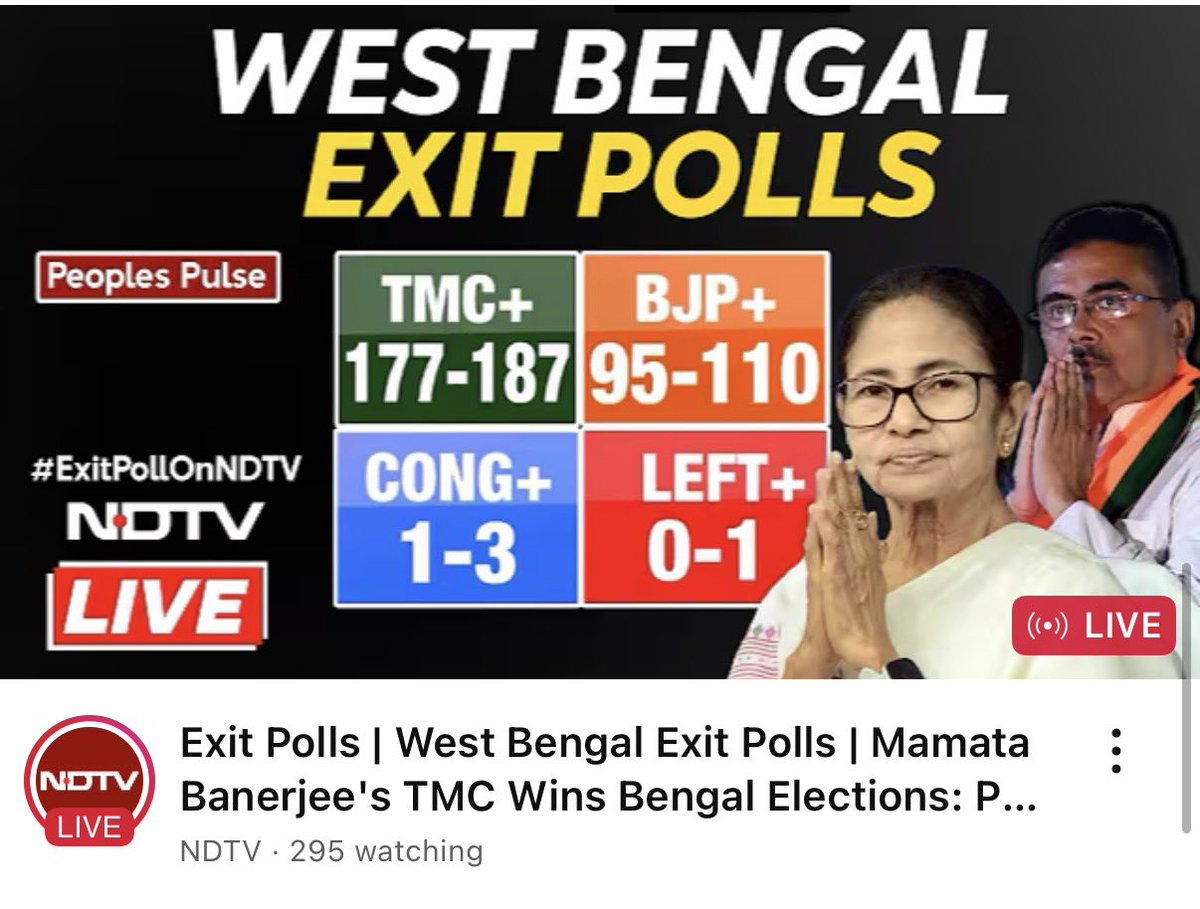 ashishoptimist's tweet photo. @ndtv Trully Believes in Sabka Sath Sabka Vikas 

Two YouTube Live have two Different Result .. wah kya scence hai https://t.co/jE7vK1THl6