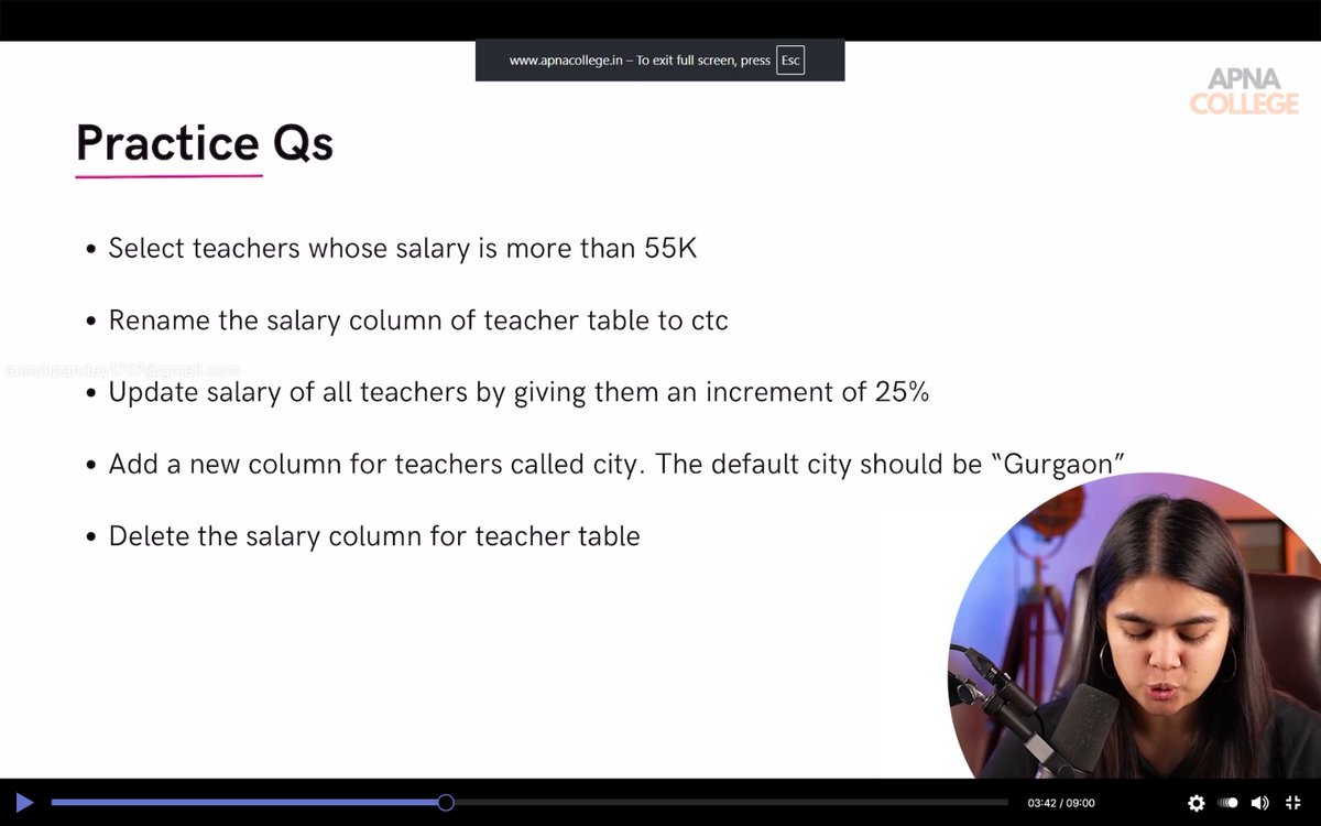 AnmolPandey1707's tweet image. Not just learning… actually building 💻🔥

Solved an SQL assignment today:
• Created tables
• Altered columns
• Applied concepts in real scenarios

From theory → practical 🚀
Day 23 of my AI/ML journey

#SQL #AIJourney #BuildInPublic #DataScience #LearningByDoing