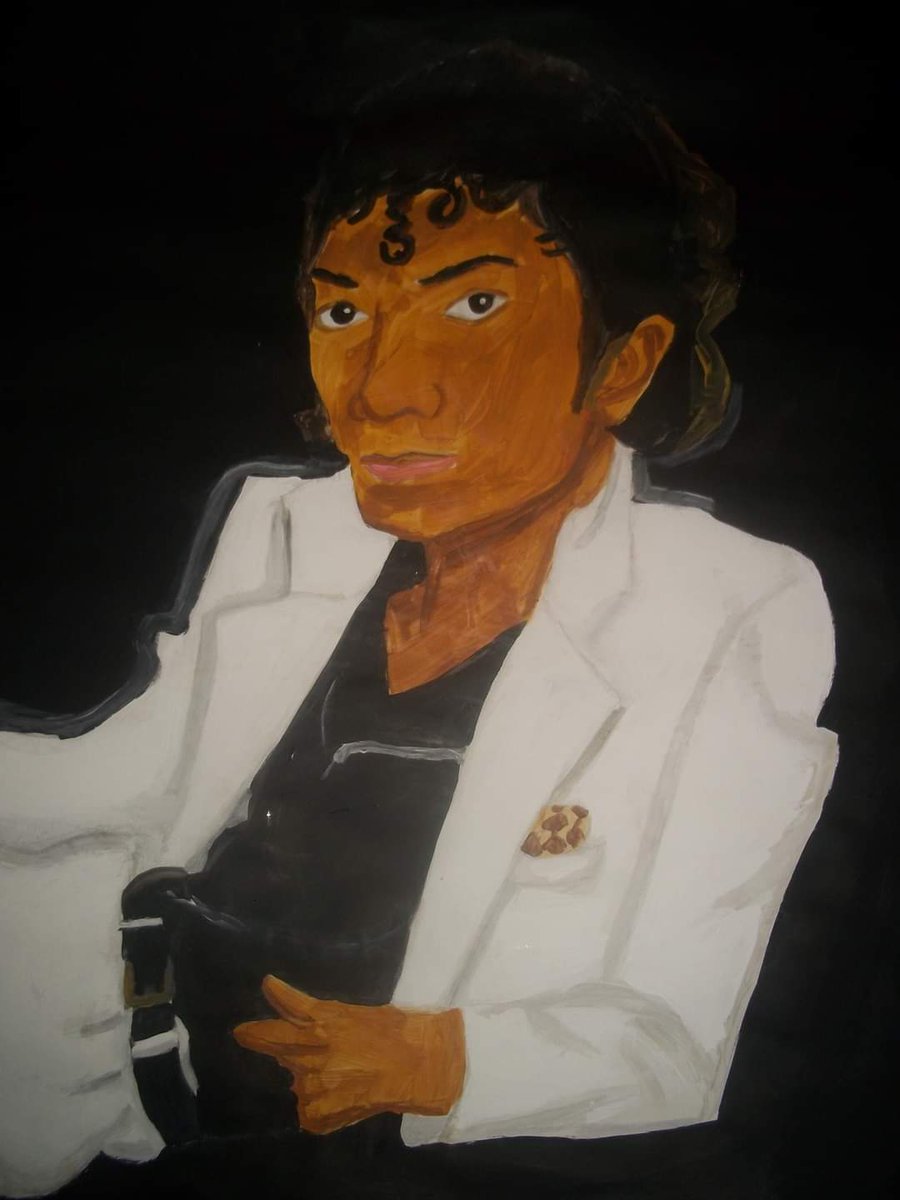 RonaldoByrd's tweet image. If you don't "Wanna Be Startin' Somethin'"....I suggest you go and see "Michael" in theaters, today!....(Painting by the Artist, "Ronaldo").... #michaeljackson #painting #prolificartist #autisticartist #ArtistOnTheRise