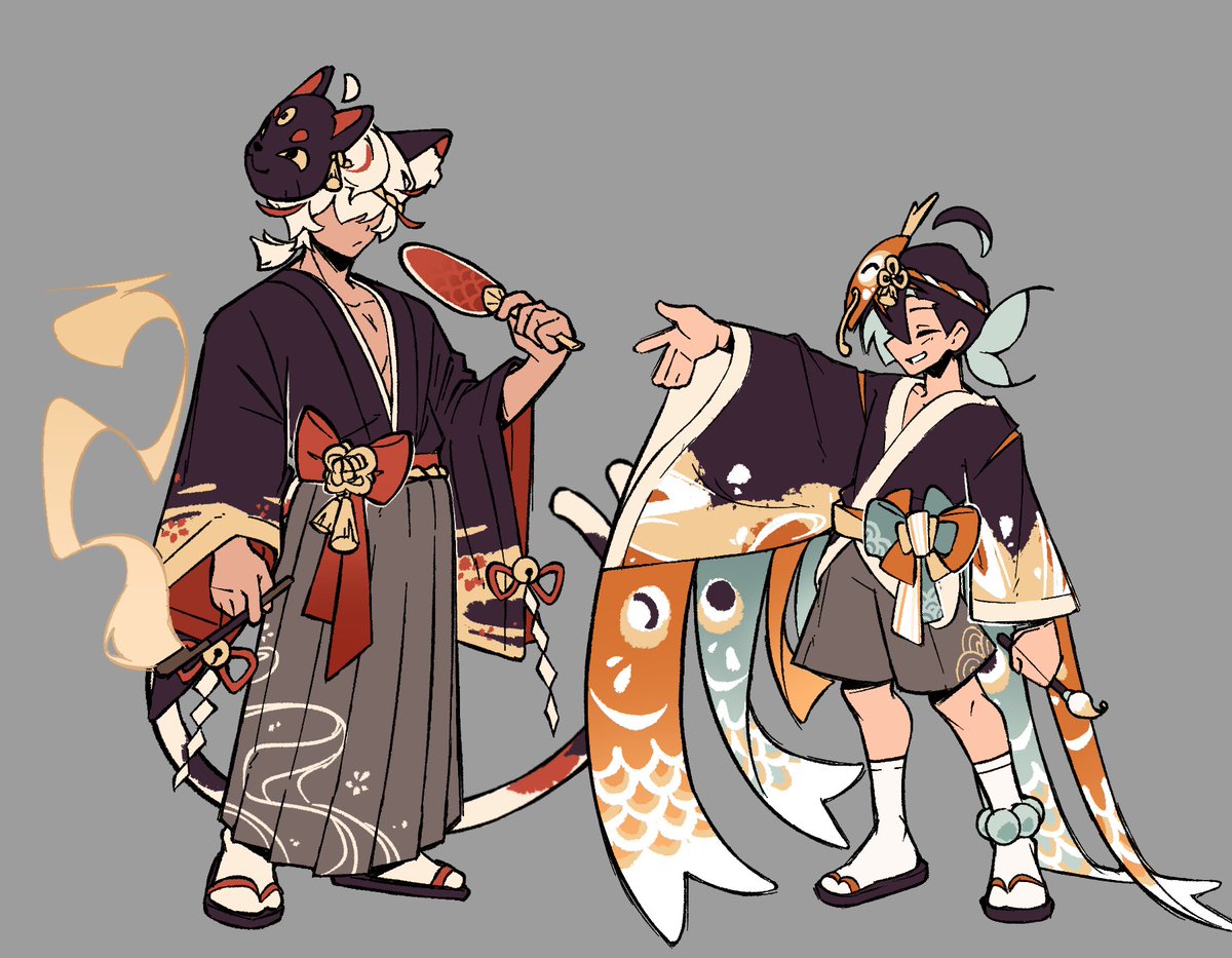 Koilligraphy's tweet photo. Also designed one for Mao! I didnt intend for them to match actually but they ended up as a really nice pair! https://t.co/lIO3w9rR1h