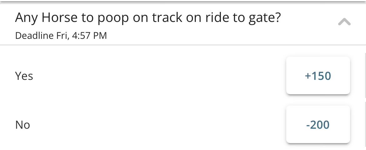 BetOnline_ag's tweet photo. Kentucky Derby week only means one thing:

💩 https://t.co/Tzo6TLuo2H