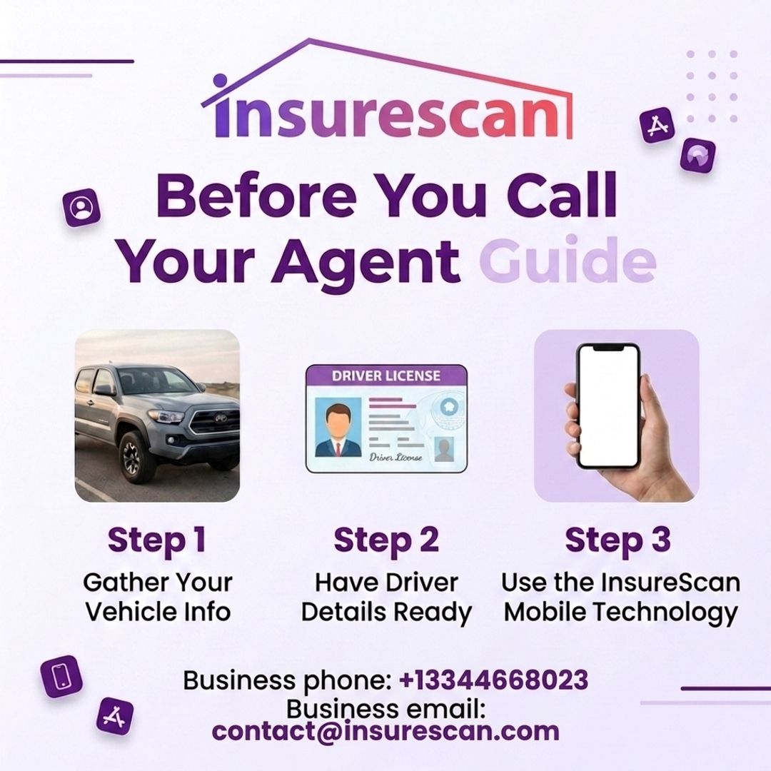 insurescan's tweet photo. Want a faster insurance conversation? Have your license, vehicle info, and driver details ready, then call +13344668023 to connect with an independent agent. #InsureScan #AutoInsurance #AlabamaDrivers #SouthCarolinaDrivers #IndependentAgents #InsuranceTips #DriverReady https://t.co/zrb9alOq31