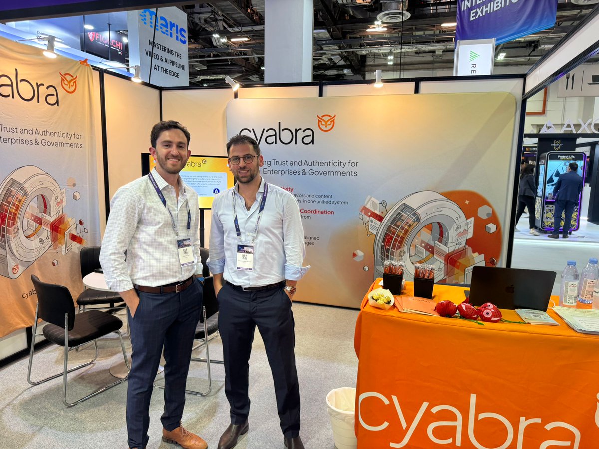 TheCyabra's tweet image. Tomorrow is the last day of #Milipol TechX Singapore.  Don't miss your chance to meet the Cyabra team!

Come visit us at Booth L1-R18 to see Cyabra's solution in action and understand how we help governments map actors, behaviors, and content to restore trust and authenticity
