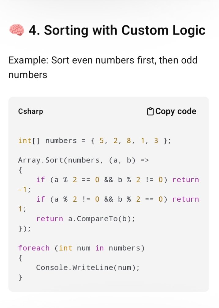 jha_dhiraj32608's tweet image. #Sorting array with different logic.