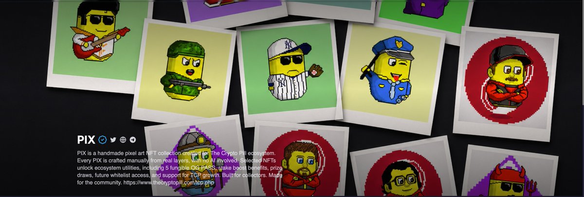 The_Crypto_Pill's tweet image. Big thanks to @CrystaraMarkets  for the trust and for verifying our collection. After a long process and a lot of documentation, we finally got the blue check.
We truly appreciate the support and we are ready to deliver.

PIX is coming. 💙

#CrystaraMarkets #PIX #NFT