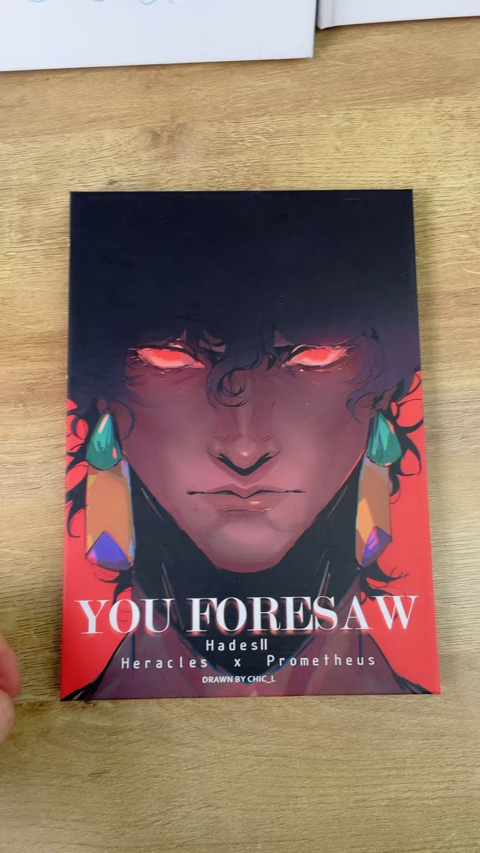made my lionflame artbook for my best friends😋😋