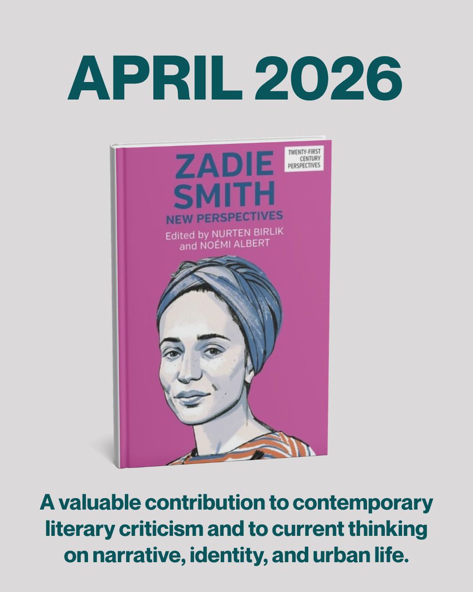 ManchesterUP's tweet image. The latest book in the Twenty-First Century Perspectives series focuses on a writer whose work continues to shape contemporary conversations about #identity, #community and belonging.

#ZadieSmith's writing has carved out a space in modern #literature that speaks directly to the