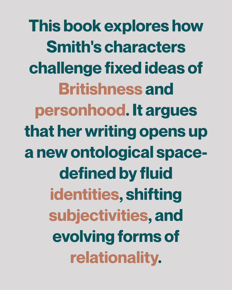 ManchesterUP's tweet image. The latest book in the Twenty-First Century Perspectives series focuses on a writer whose work continues to shape contemporary conversations about #identity, #community and belonging.

#ZadieSmith's writing has carved out a space in modern #literature that speaks directly to the