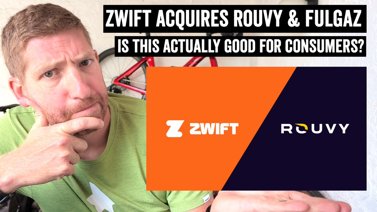 Zwift has just announced the acquisition of Rouvy &amp; FulGaz. I dive into all your questions on what it means, whether it's good for consumers (and the sports tech industry), and much more: dcrainmaker.com/2026/04/zwift-…
