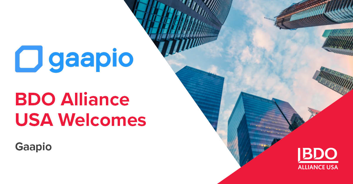 BDOAlliance's tweet photo. Please join us as we welcome another member to the Alliance community, @gaapio_inc! They are an AI-powered technical accounting platform that helps firms and their clients automate and more.  #bdoalliancewelcomes https://t.co/KEVZqtellf