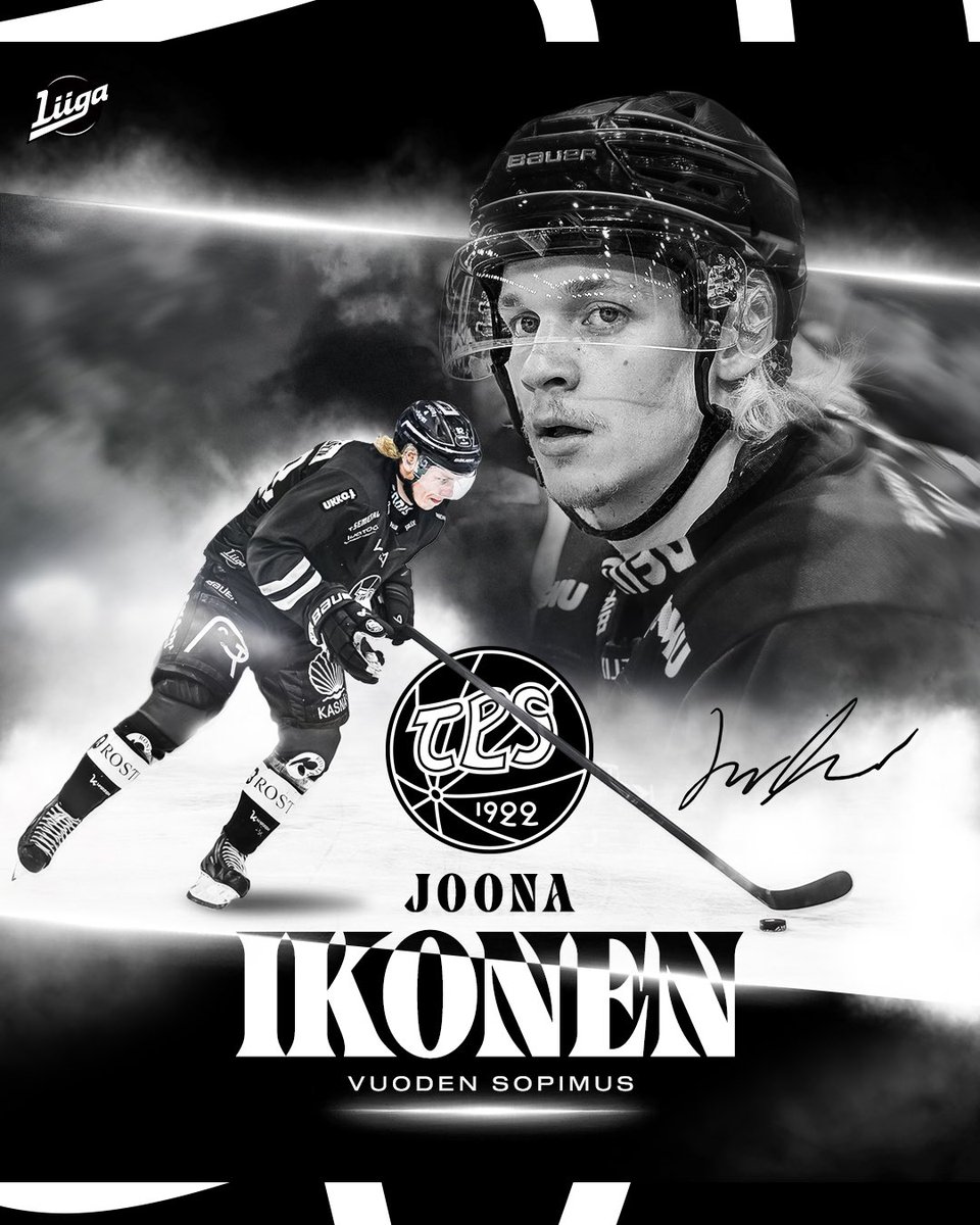 HCTPS's tweet image. Tervetuloa Joona! 🖤🤍

#HCTPS #Turku #Liiga
