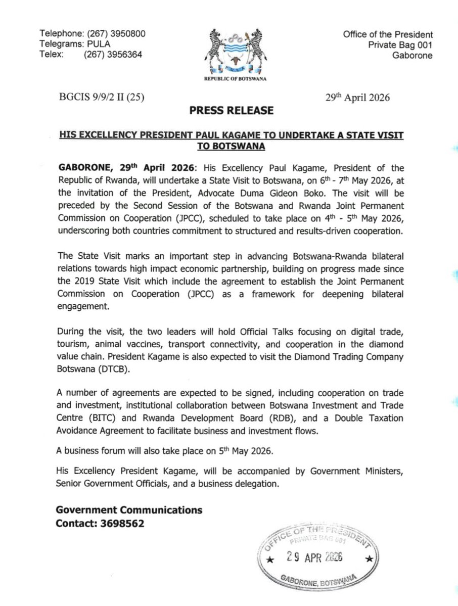 Botswana Government tweet media