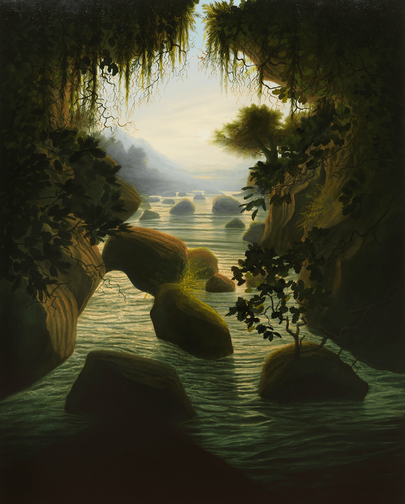 Pickaxe84199830's tweet image. #painter #painting 
Sholto Blissett, b. 1996 - UK
The white heat of cold water, throat, 2025
Oil on canvas