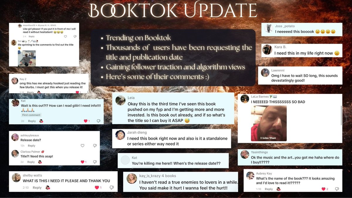 lyssa_whitt's tweet photo. An Editor’s Guide for my Romantasy!

‼️ LARGE Booktok Interest ‼️

🌊 Last of her kind w amnesia
🔥 Zutara coded
⚔️ Enemies to lovers
✨ Slow Burn
💔 Forbidden Love
👑 Knight x Princess
⏳ Painfully Slow Burn
🩸 TOUCH HER/HIM &amp; DIE

#QuestPit #AG #A #F https://t.co/9ZO1gAqZIE