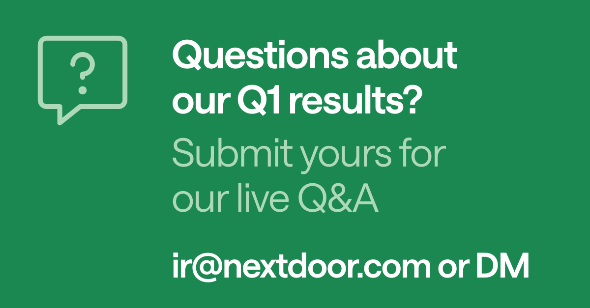 Nextdoor tweet media
