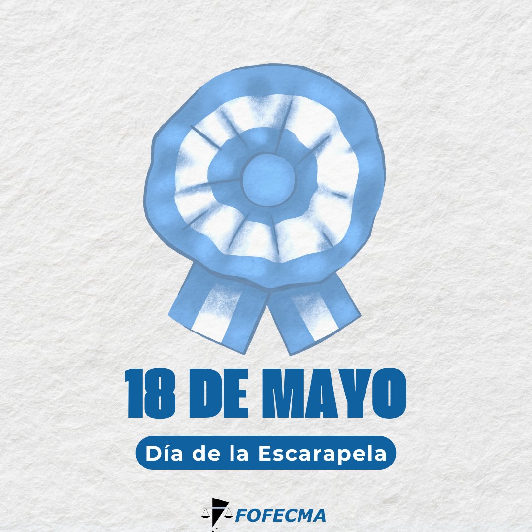 fofecma's tweet photo. 🎗️ 18 de mayo | Día de la Escarapela

Símbolo de identidad y pertenencia, la escarapela nos une como Nación.

FOFECMA reafirma su compromiso con los valores republicanos y el fortalecimiento de las instituciones en todo el país. https://t.co/diY0nkffGv