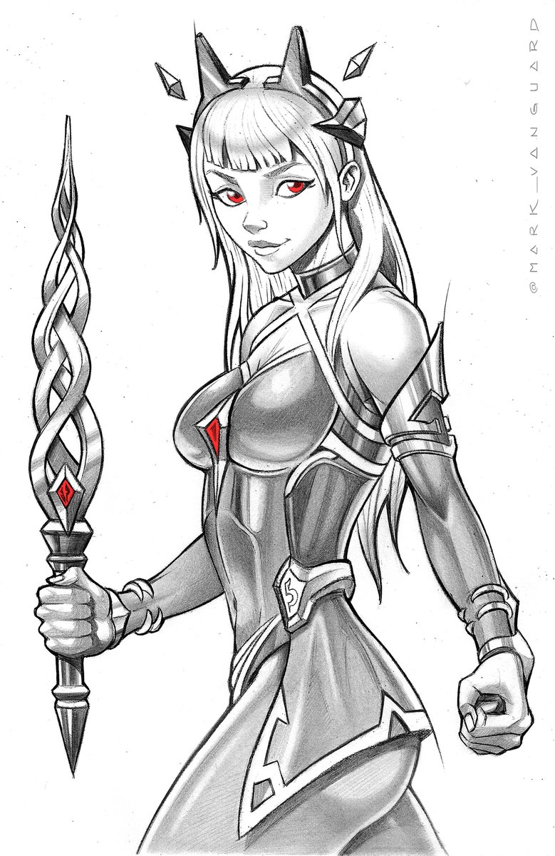 mark_vanguard's tweet photo. Oathbound Lexa traditional art 🥰 https://t.co/qg41v8C8EU