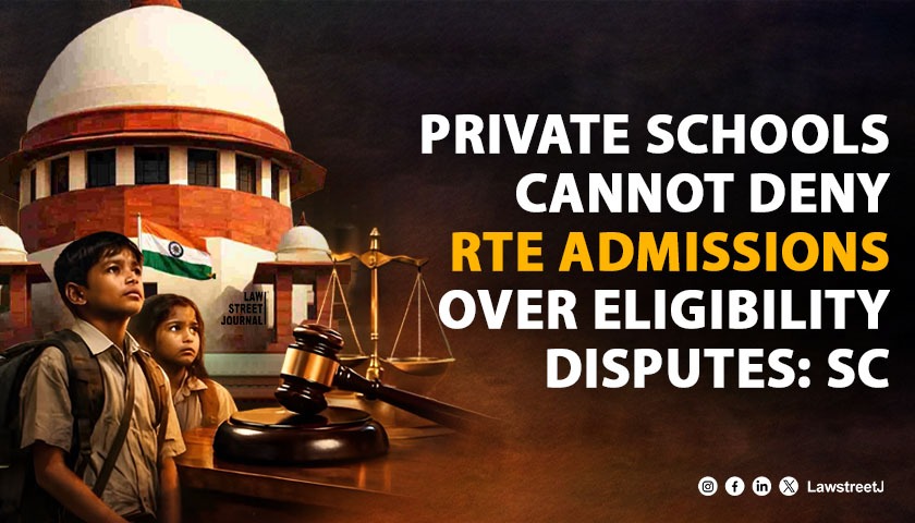 LawstreetJ's tweet image. #SupremeCourt rules private schools must admit #RTE-allotted students without delay; eligibility disputes cannot be grounds to deny admission under Article 21A.

Read full article here
shorturl.at/ZuYWZ

@isaketsourav #EducationForAll #SchoolAdmissions #LawAndJustice