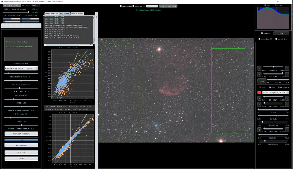 AstroPixelProc's tweet photo. Astro Pixel Processor 2.0.0-beta42 has been released !
- New Normalization engine,
- Fixed random crashes in integration
- fixed RGB Combine &amp; Calibrate Stars Colors
- fixed NarrowBand extraction algorithms
- additional performance gains

Downloads
https://t.co/abfwY1ZKXM https://t.co/Vej8RUVrJ0
