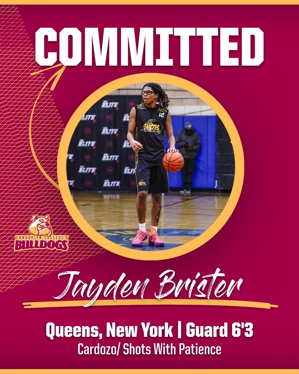 brooklynmbb's tweet photo. We are excited to welcome Jayden Brister to the family! A 6’3” guard out of Queens, NY (Cardozo / Shots With Patience), Jayden was one of the top prep school scorers in the area and represents everything we value in our program.

Welcome to Brooklyn, Jayden. #d3hoops #cunyac https://t.co/FRmg8oaMFK