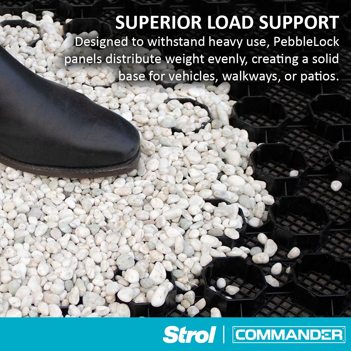 CarbourTools's tweet image. PebbleLock panels distribute weight evenly for a stable base that keeps gravel in place and surfaces smooth. Ideal for patios, walkways, and driveways.

Order now: carbourtools.com/pebblelock
Free Shipping &amp;amp; Up To 15% Off!

#GravelDriveway #PermeablePaving #LandscapeDesign #Hardscape