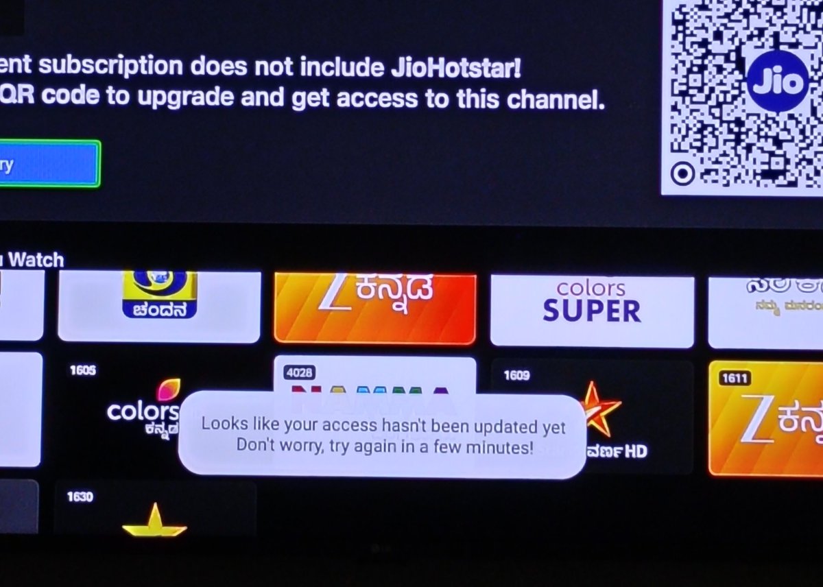 safaihere's tweet photo. @JioCare @jio_fiber 

I have even uninstalled my jiotv+ and installed but again same issue.
Need your help https://t.co/IepFZXNghU