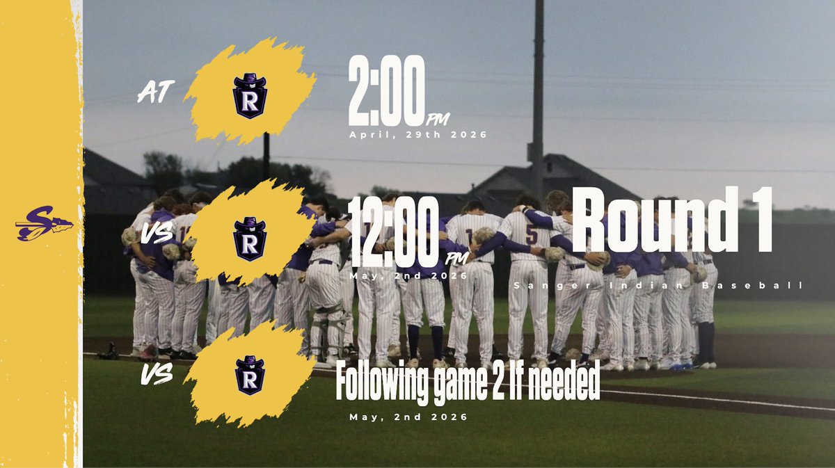 SangerIndiansBB's tweet photo. Game 1 of a best of 3 game series today @ 2PM at Prosper Richland. https://t.co/WN5LIOO8iB